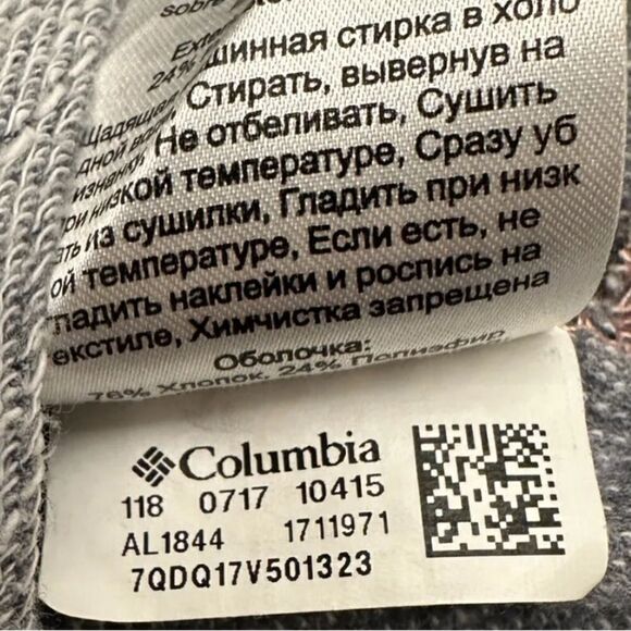 COLUMBIA SPORTSWEAR Sweatshirt Womens XS Lightweight Boho 3/4 Sleeve Gray - Picture 8 of 9